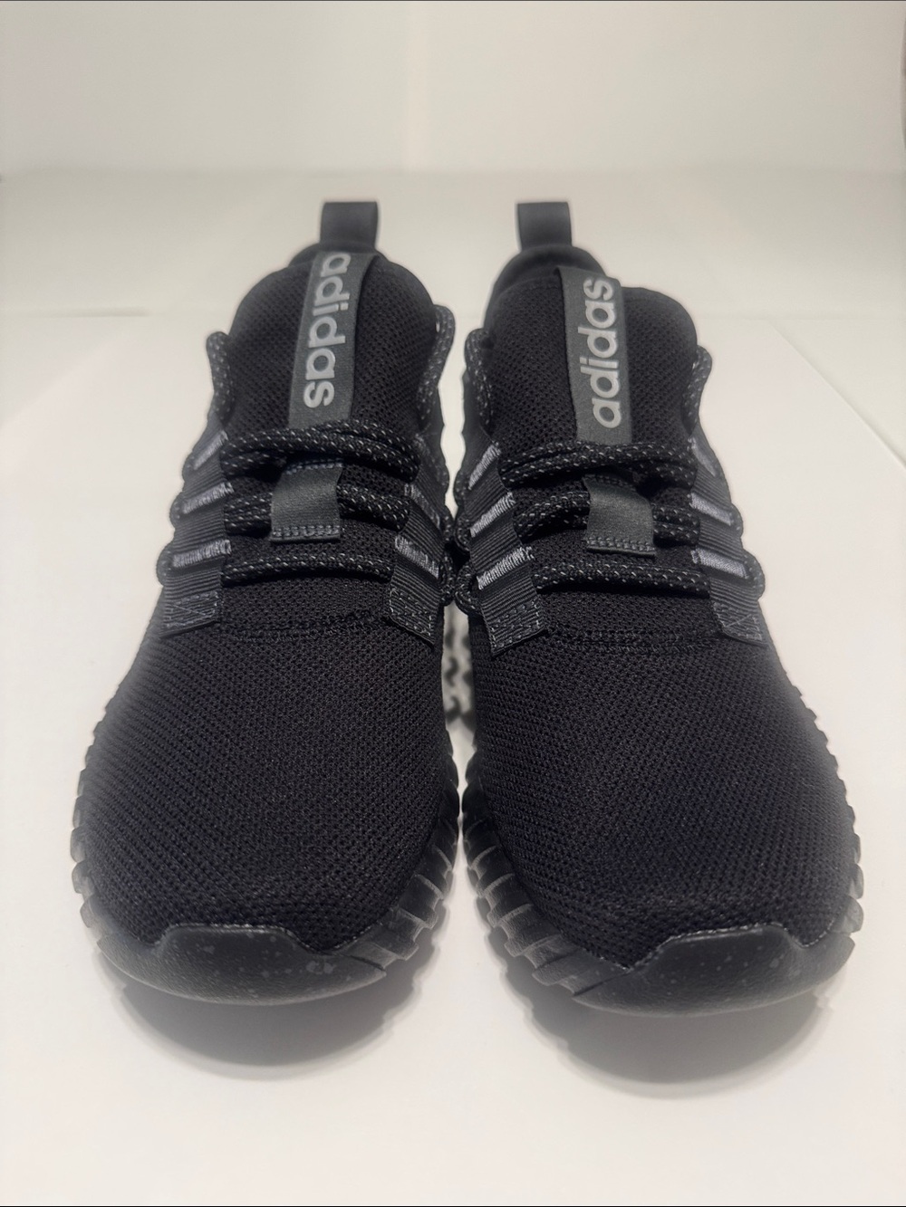 adidas Kids Black Mesh Slip-On Sneakers
